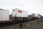 YRC 28FT Trailer # 132050 on Spine Car